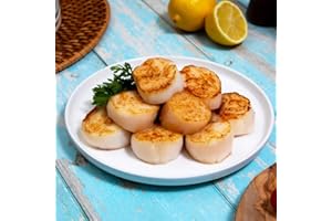 Maine Lobster Now: Jumbo Sea Scallops U/10 (Diver Scallops) (2 LBS)