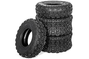 REALLYCNC FORERUNNER ATV Tires Quad Sport 22x7-10 & 22X11-10 6PR ATV UTV Tires 22x7-10 & 22X11-10 Mud Sand Snow and Rock Tubeless Knobby Sport (Pack of 4)