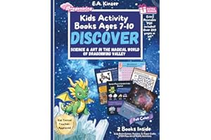 Kids Activity Books Ages 7-10 | Discover Science & Art in the Magical World of Dragonwing Valley: Kids Brain Games, Puzzles, and Paper Crafts | ... |STEM plus Art (STEAM) |Travel Fun!