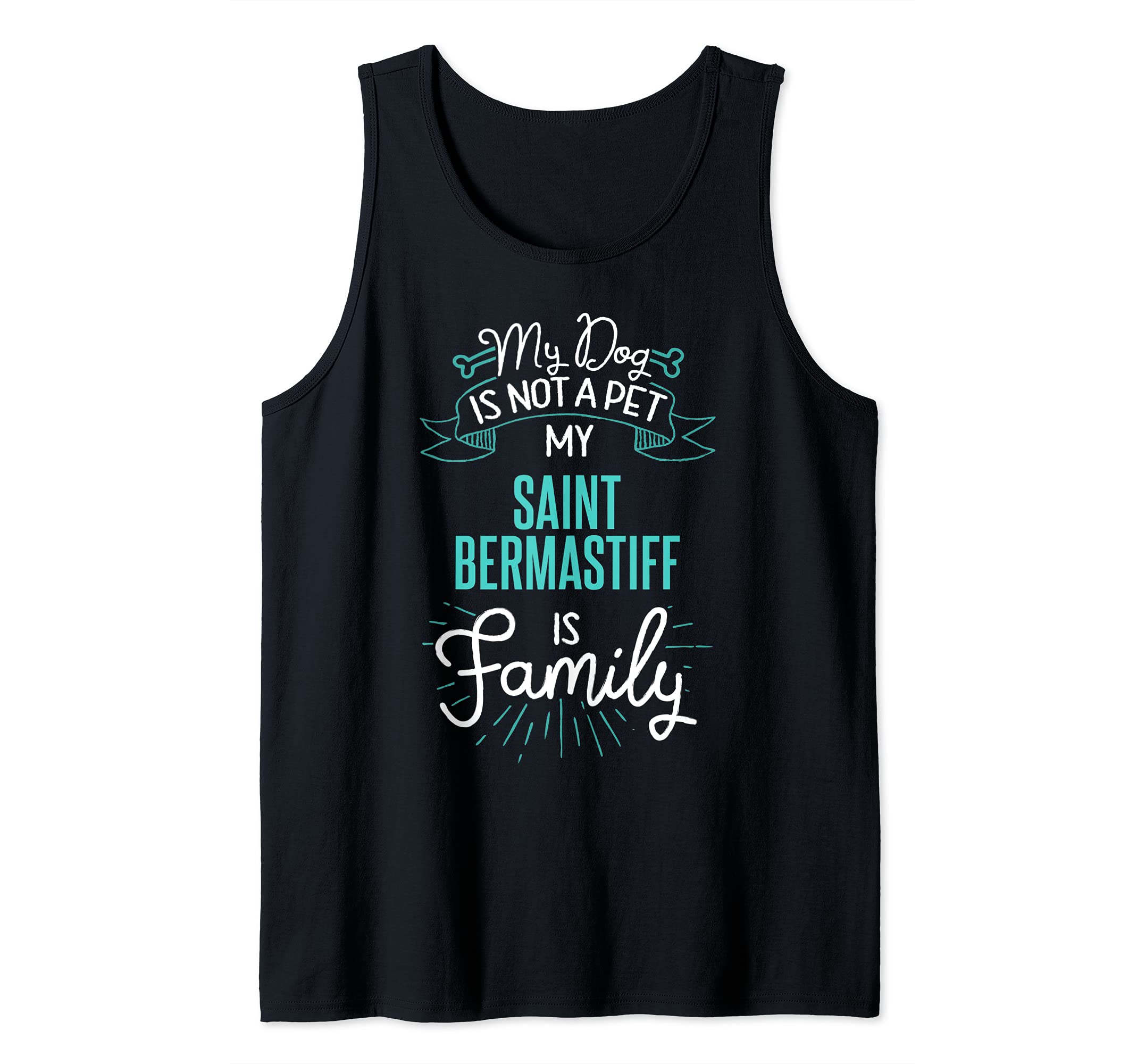 Cute Saint Bermastiff Design Family Dog Giftn Tank Top