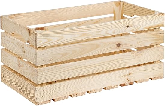 BARTU - Caja de madera (35 L, 50 x 27 cm, 1 cm): Amazon.es: Bricolaje y herramientas