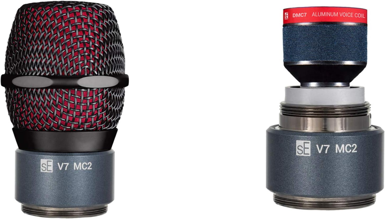 sE Electronics V7 MC2 Capsule for Sennheiser Wireless - Black & Blue: Musical Instruments