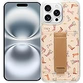 Walli Cases for iPhone 13 Pro Case Aesthetic Wallet Phone Case Card Holder, Securely Holds up to 2 Cards - Cute, Trendy Phone Cover for Women, fits iPhone 13 Pro with Kickstand & Finger Strap