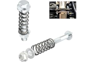 CARLEEF M10x1.5x75mm Exhaust Bolts and Nuts Kit,Includes 2 Sets Exhaust Manifold Bolts+Exhaust Springs+Nuts+Gaskets,Auto Parts Replacement Exhaust Bolt and Spring Hardware Kit (M10x1.5)