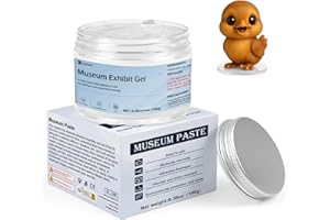 INNOVAYOU 180g Clear Exhibit Gel for Museum Exhibit Putty Removable, Reusable Transparent Wax for Collections, Antiques, Glas