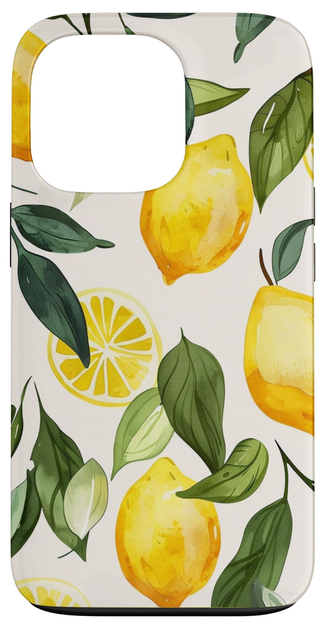 Pattern Art Lemon Fruit Vintage Case for iPhone 13 Pro