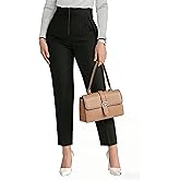 BIRW Womens High Waisted Pants 2026 Trendy Skinny Business Work Casual Pencil Trousers with Pockets