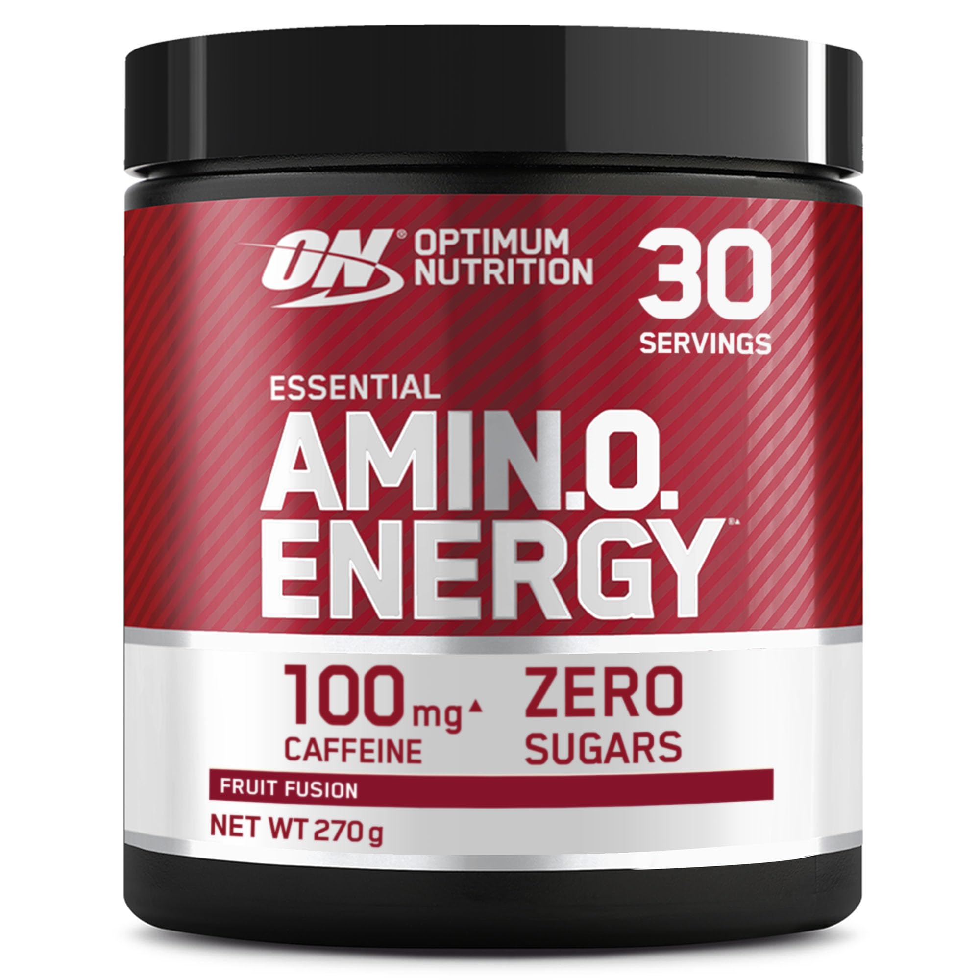 Optimum Nutrition Amino Energy Pre Workout Powder, Energy Drink with Amino Acids, BCAA, L-Glutamine and L-Leucine, Food Supplement with Vitamin C and Caffeine, Pineapple Flavour, 30 Servings, 270 g