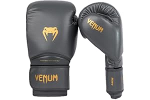 Venum Contender 1.5 Boxing Gloves - Grey/Gold - 16-Ounce