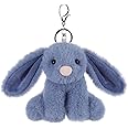 Apricot Lamb Cute Toys Plush Blue Bunny Rabbit Stuffed Animal Soft Keychain for Kids Bag, Purse, Backpack, Handbag (Blue Bunny，4.7 Inches)