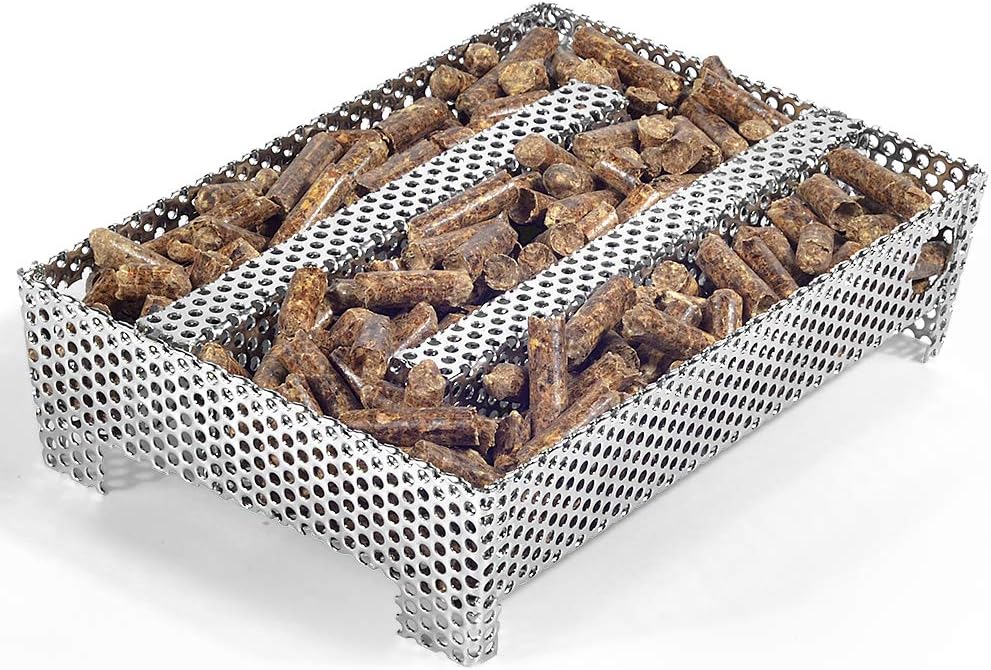 Buzzlett 12 Hours Pellet Maze Smoker Tray, Perfect for Hot or Cold Meat