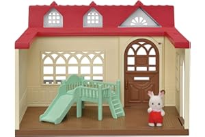 Calico Critters Sweet Raspberry Home Dollhouse Playset with Figure & Furniture Included