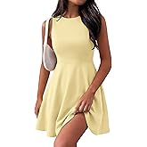 PRETTYGARDEN Cocktail Dresses for Women Summer 2026 Elegant Classy Spring A Line Sleeveless Mini Short Party Dress Pockets