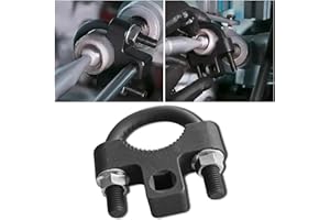 COUSLCD Inner Tie Rod Removal Tool,with Non-Slip Teeth for Inner Tie Rod Removal and Installation Inner Tie Rod Tool Inner Tie Rod U-Wrench,3/8" Carbon Steel Inner Low Profile Tool for Car Chassis Rocker