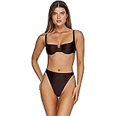 Gottex Flirtt Satin Touch Underwire Bikini Top - Adjustable Straps, Back Hook Closure, Bottoms Sold Separately