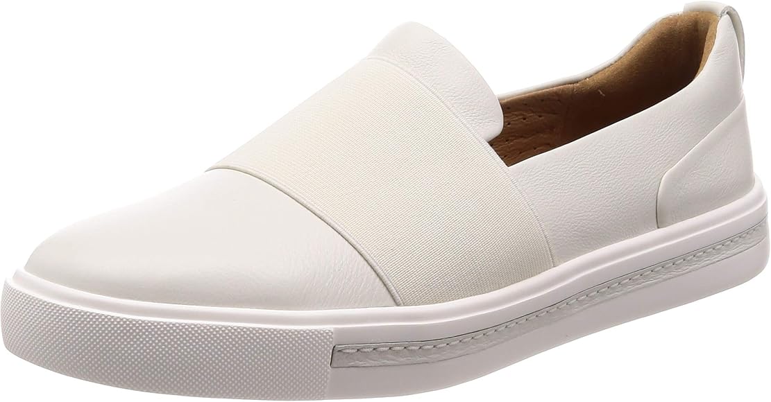 clarks white loafers