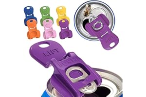 6 Pcs Mini Soda Can Opener Used For Beverage Cans Is A Compact Plastic Tab Buddy Capable Of Opening Without Hurting Hands Cau