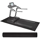Fitvids High Density 1/4-Inch Thick Gym Equipment Mat, Non-Slip Floor Protection for Heavy Exercise, Treadmill and Bike Mat in Multiple Sizes