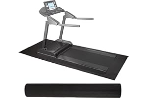 FITVIDS Elevon 2.5 x 5 Feet 1/4 Inch Thick High Density Easy Maintenance Gym Equipment Mat for Floor Protection from Heavy Gym Equipment, Black