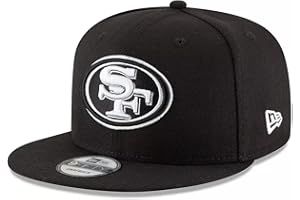 New Era NFL 9FIFTY Black/White Adjustable Snapback Hat Cap One Size Fits All
