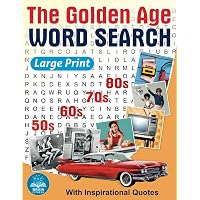 The Golden Age Word Search Large Print: Relaxing Retro Word Search Book for Adults and Seniors Memorable Events from The Amaz
