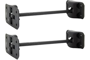 RecPro RV T-Style Door Holder Catch | Latch Holder | Cargo Hatch | Black or White Color Options | 4", 6" or 10" Option | RV Door Holder | RV Door Hardware | 2 Pack (10 Inches, Black)