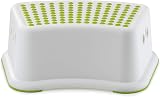 Straame Sturdy Step Stool 2 Pack Green White Non-Slip Kids Toilet Booster view 2