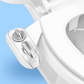 LUXE Bidet NEO 320 PLUS - Warm Water Bidet Attachment for Toilet, Chrome | Non-Electric, Warm Water, Dual Nozzle, Slide-In Install, 360&deg; Self-Clean, EZ-Lift, Feminine &amp; Rear Wash