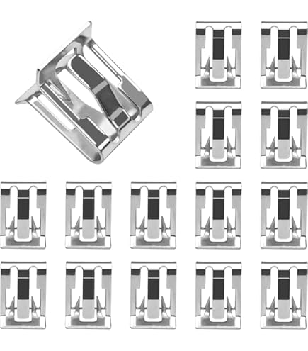 20-Pack Nylon Rocker Molding Retainer Clips - Compatible With Chevy, GMC, Jeep & More