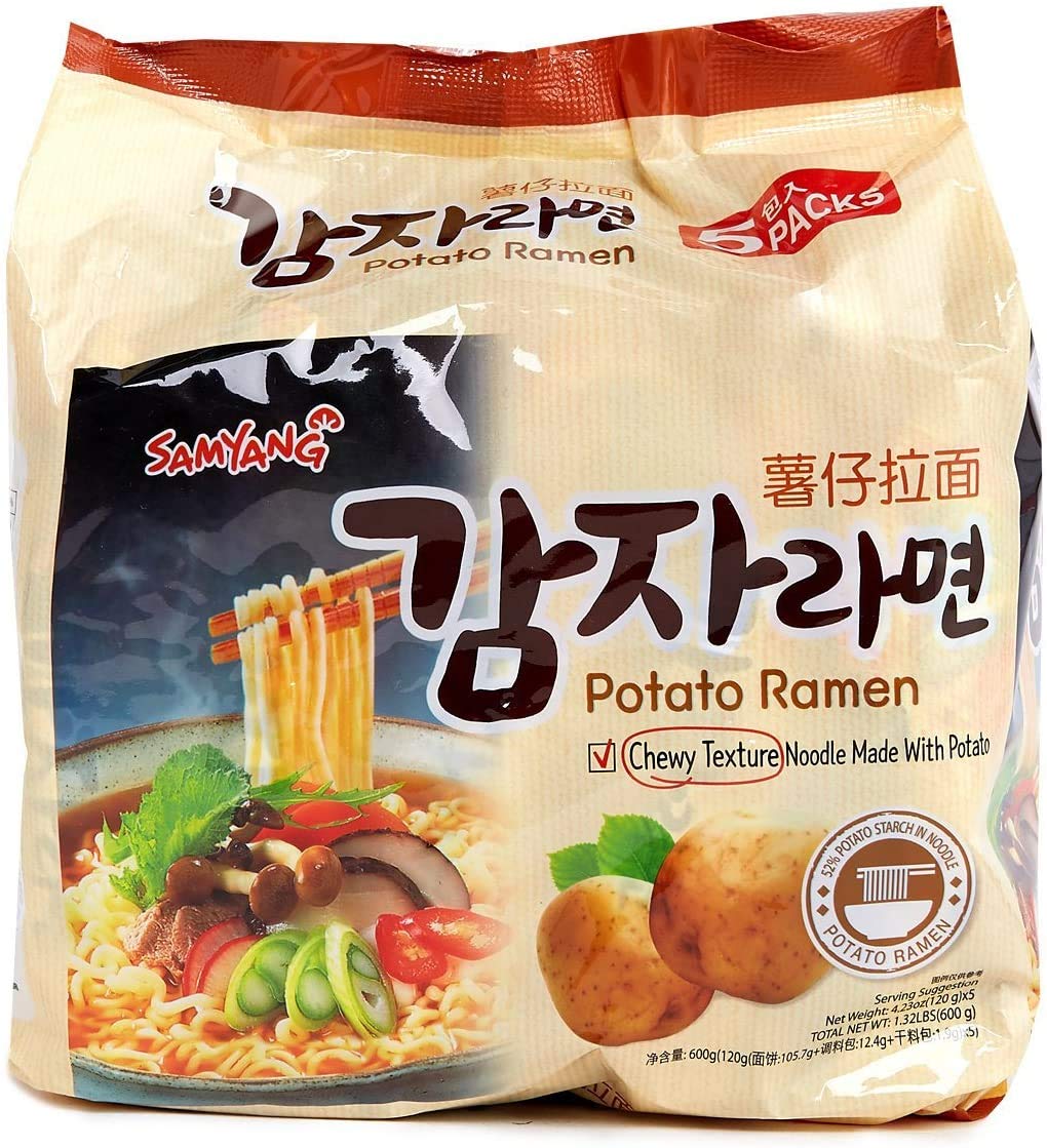 Samyang Ramen Best Korean Noodles (Potato Ramen, 5 Pack