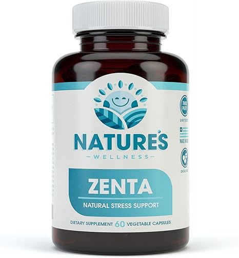 Natures Wellness Zenta Natural Anxiety Relief and Stress Support Supplement