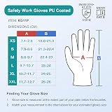 KAYGO KG11PB PU Coated Work Gloves 12 Pairs X-Large Black view 6