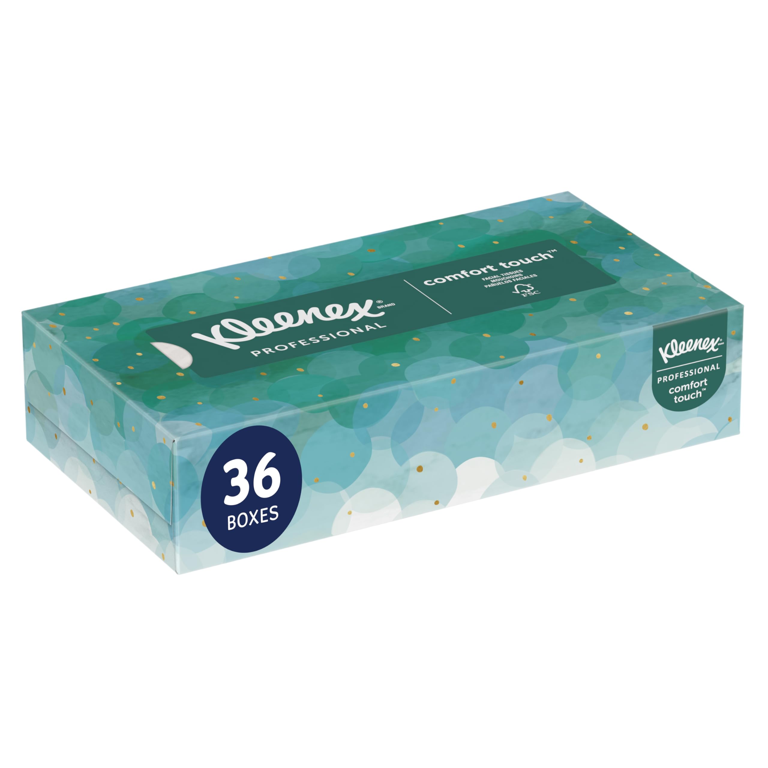 Photo 1 of Kleenex Professional Facial Tissue, Bulk (21400), 2-Ply, White, Flat Boxed Format, Designed for Business (100 Tissues/Box, 36 Boxes, 3,600 Sheets/Case)
