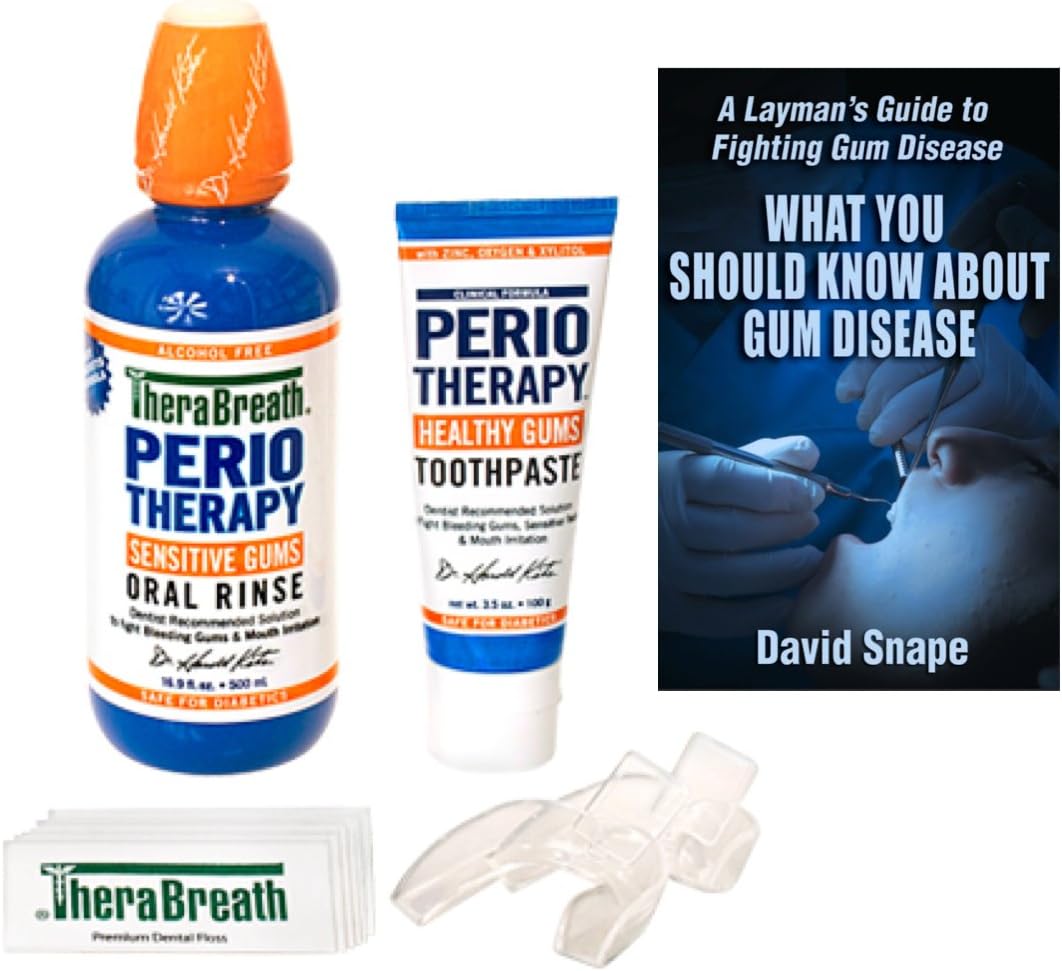 Periotherapy System Kit Bundled with Gum Disease Book - Learn About and Fight Gum Disease, Bleeding Gums and Gingivitis at The Same Time