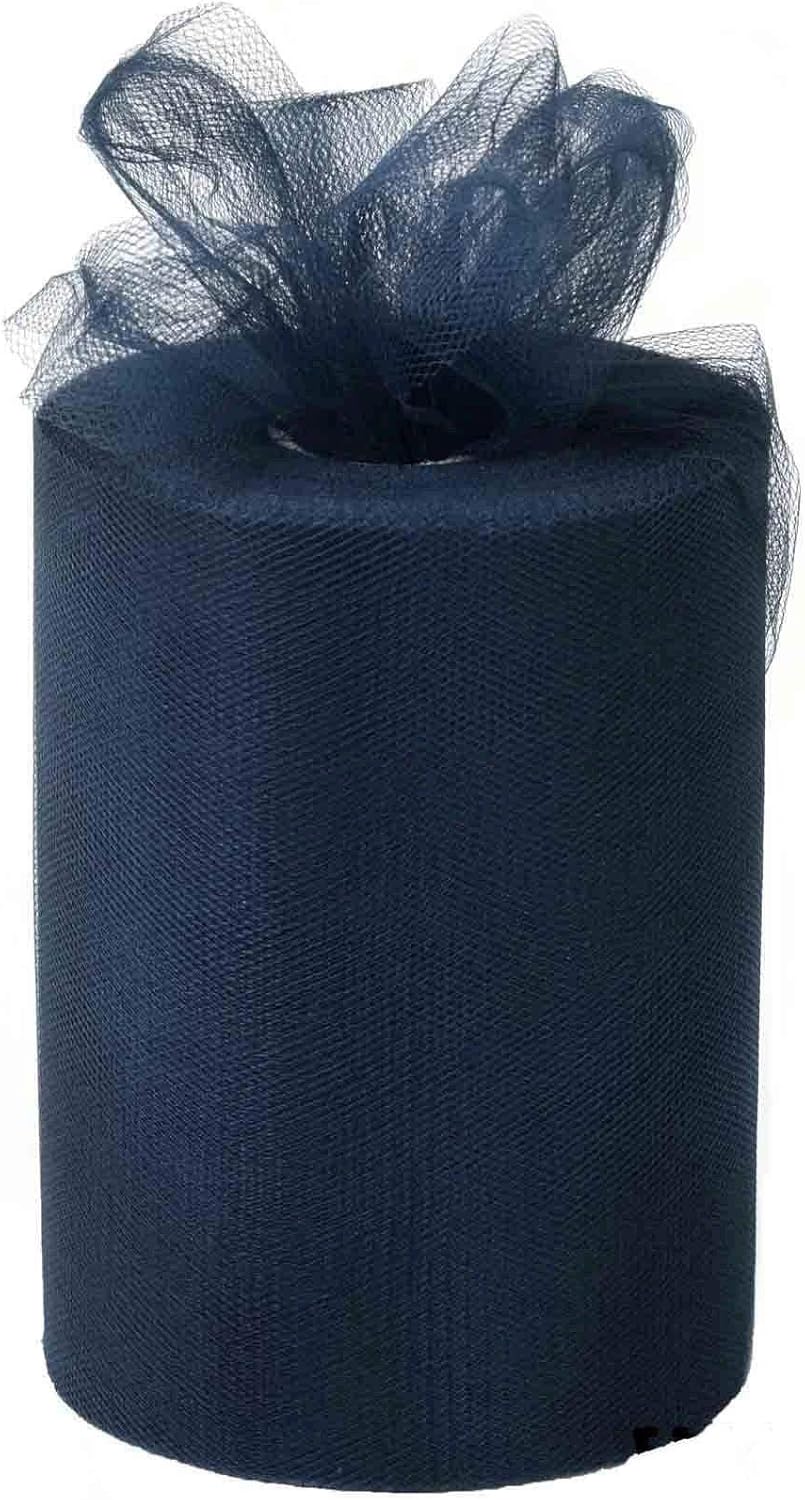 Bows & Ribbons - Navy Blue Tulle Wedding Decor - 6