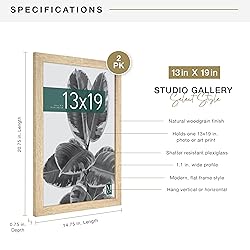 MCS Studio Gallery 13x19 Picture Frame Natural