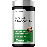 Horb&auml;ach Ashwagandha Supplement | Max Strength | 120 Capsules | Non-GMO, Gluten Free