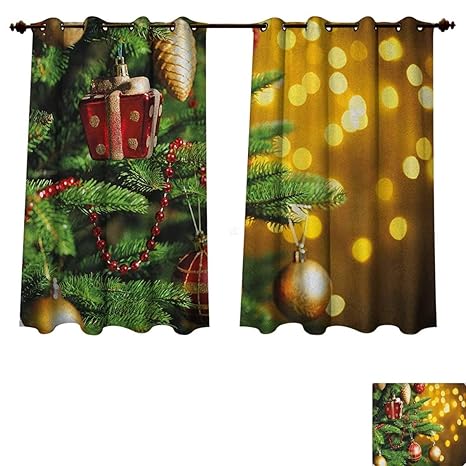 Amazon Com Pricetextile Christmas Blackout Thermal Curtain Panel