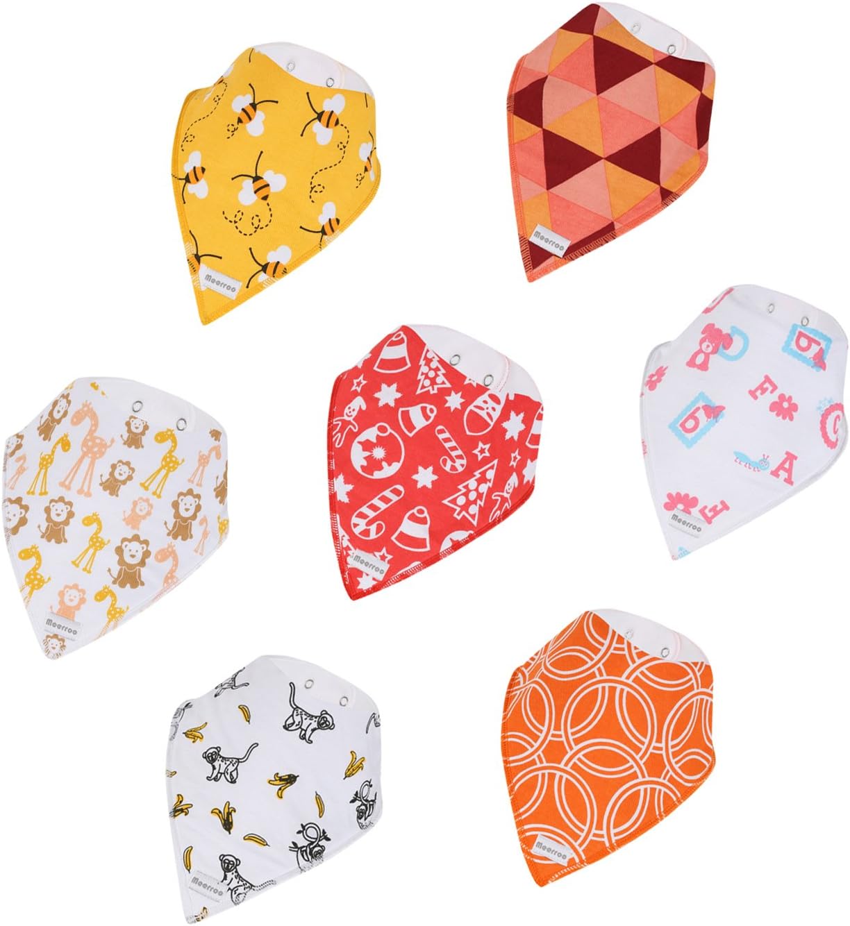 MEERROO Baby Bibs Bandana Bib For Drooling and Teething Babies