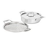 All-Clad D5 5-Ply Brushed Stainless Steel Sauteuse