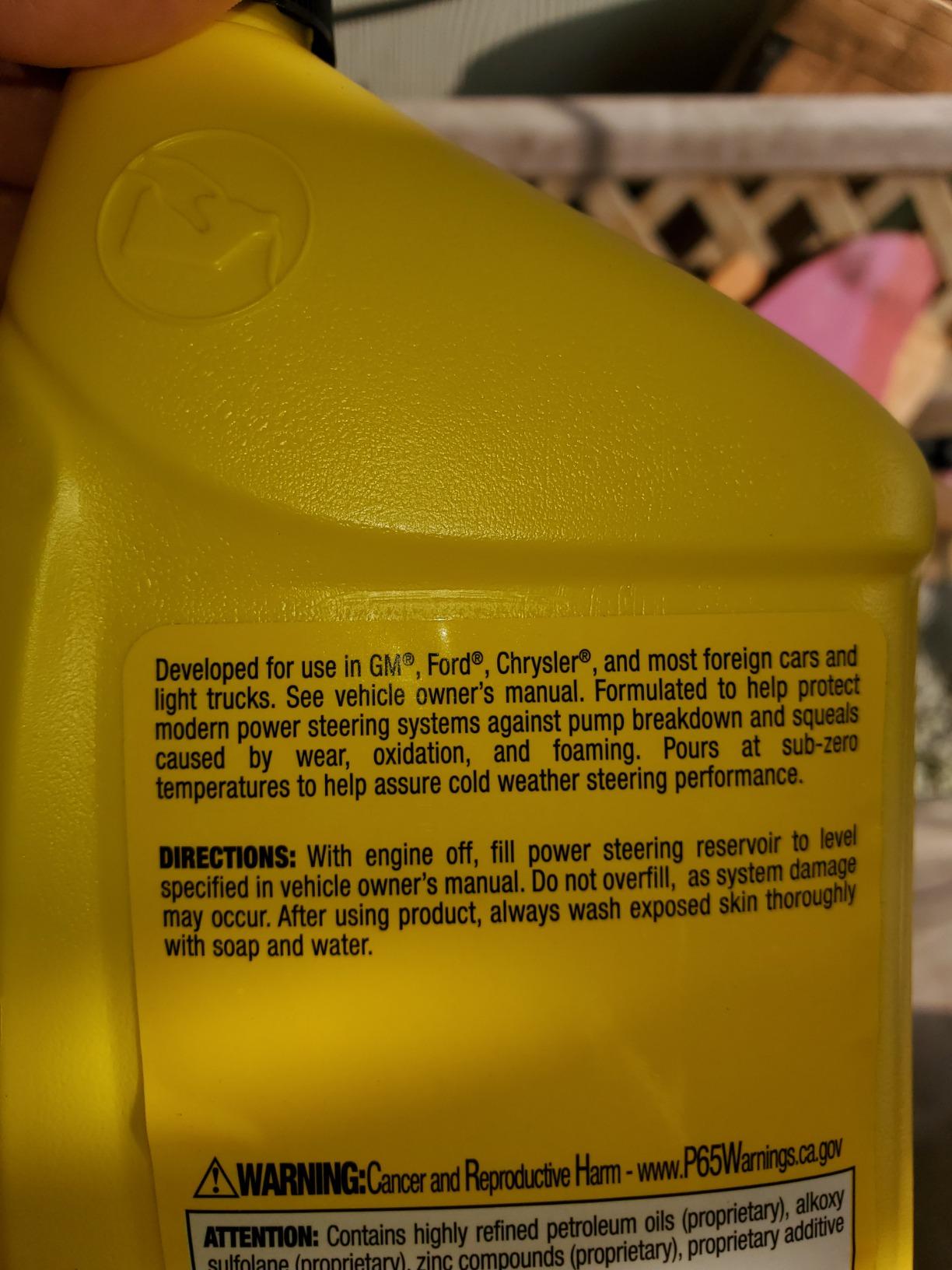 1/mo Finance Fram Prestone AS261 Power Steering Fluid 32 oz. Buy