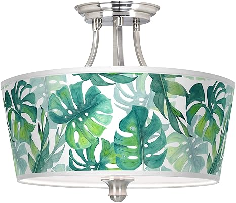 Tropica Tapered Drum Giclee Ceiling Light Giclee Gallery