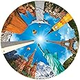 A Broader View Legendary Landmarks Round Table Puzzle - 500 Pieces, Jigsaw Puzzles For Adults & Kids, Suitable For Groups Of 2 Or More, Everyone Gets The Best Seat At The Table, Incl. 12x12” Poster