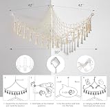 VISATOR Toy Hammock For Stuffed Animals Macrame Teddy Bear Holder 55" view 7