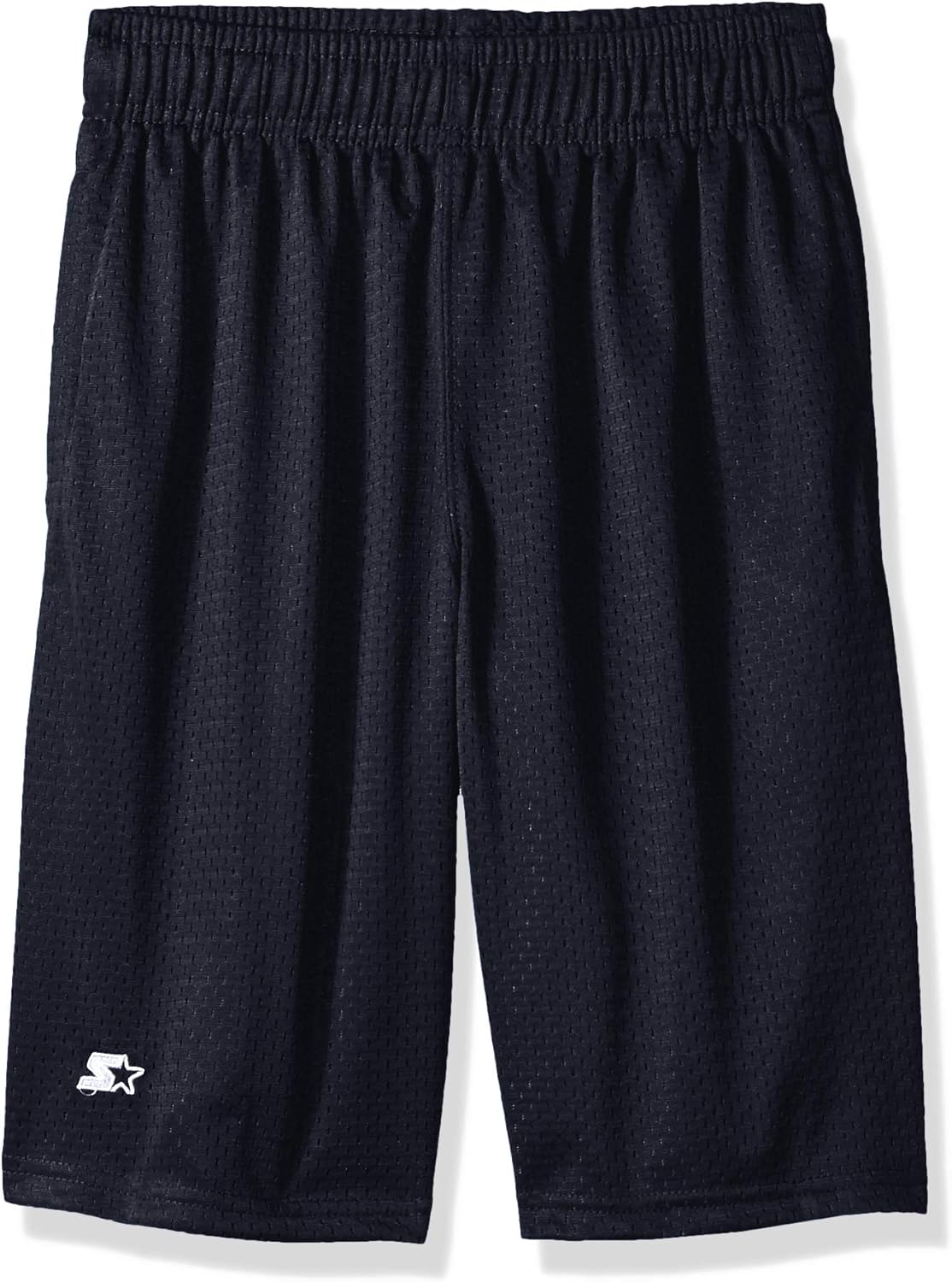 Starter Boys' Big Mesh Short with White Logo, Black, XS (4/5): Clothing