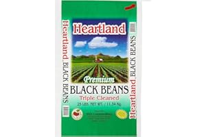 YISHIDA Heartland America Black Beans, Premium Quality, Made in USA Triple Cleaned, 25 lbs