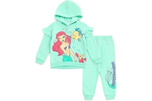 Disney Minnie Mouse Little Mermaid Lilo & Stitch Fleece Hoodie & Pants Outfit Newborn to Big Kid Sizes (0-3 Months - 14-16)
