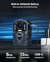 BOBLOV KJ25 1080P 64GB Night Vision Body Camera with 3000mAh Battery view 3