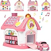 Marstone Toddler Toys for 1 Year Old Girl Gifts: First 1st Birthday Gifts for Girls and Boys, 8-in-1 Musical Learning House Baby Toys 6-12 12-18 Months, Educational Toddler for Ages 0-2