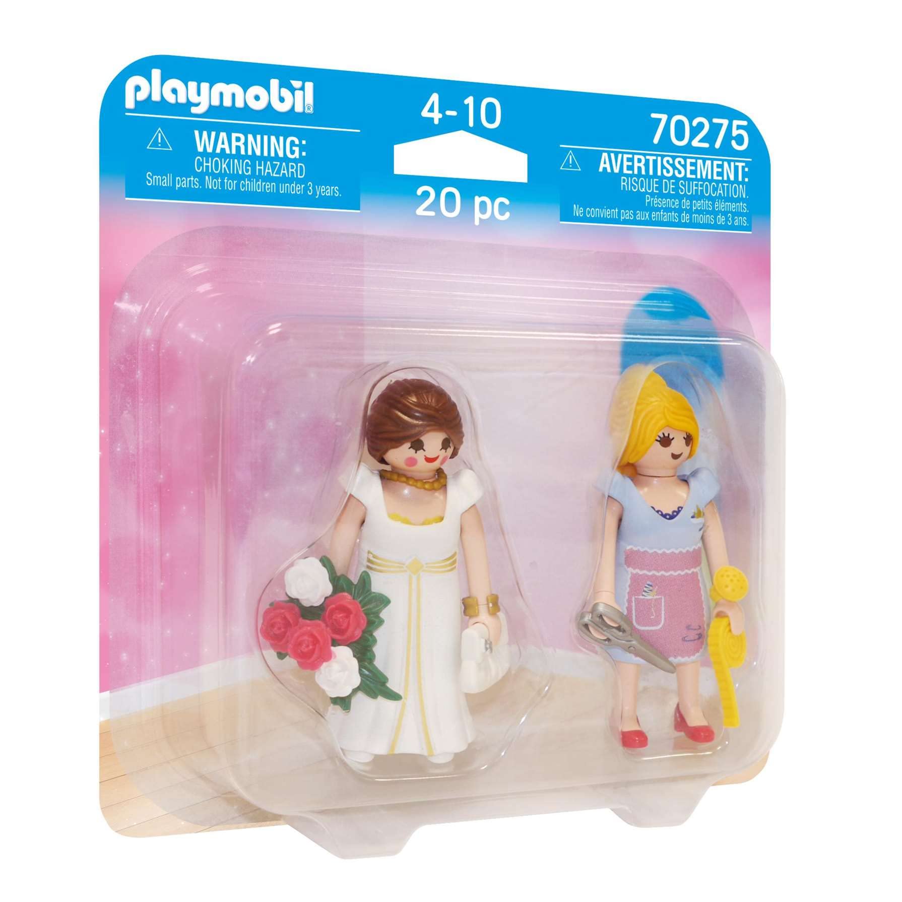 Playmobil 70275 Princess and Tailor Duo Pack, Fun Imaginative Role-Play, PlaySets Suitable for Children Ages 4+